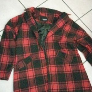 Red flannel coat